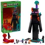 Zabawka konstrukcyjna LEGO Minecraft zestaw 21279 Wieża Endermana, 867 elementów, 2 minifigurki, wysokość 450 mm