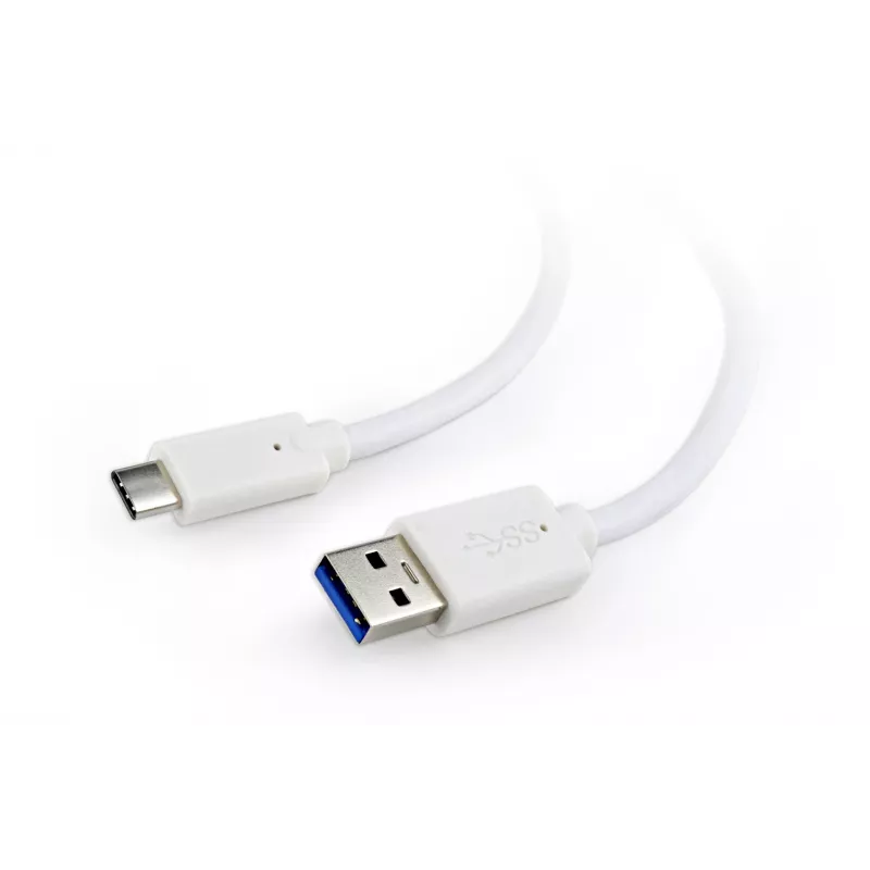 Kabel USB Gembird USB A na USB C 1 m, USB 3.2 Gen 1, biały