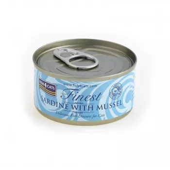 FISH4CATS Sardynka z małżą - mokra karma dla kota - 70g