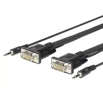 Vivolink PROVGAMCS1.8 adapter kablowy wideo 1.8 m VGA (D-Sub) + 3.5mm Czarny