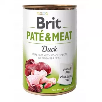 BRIT Pate&Meat Adult Duck - mokra karma dla psów - 400 g