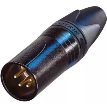Neutrik XLR-Connector Plug, prosty Liczba biegunów: 4 Czarny NC4MXX-B 1 szt. (NC4MXX-B)