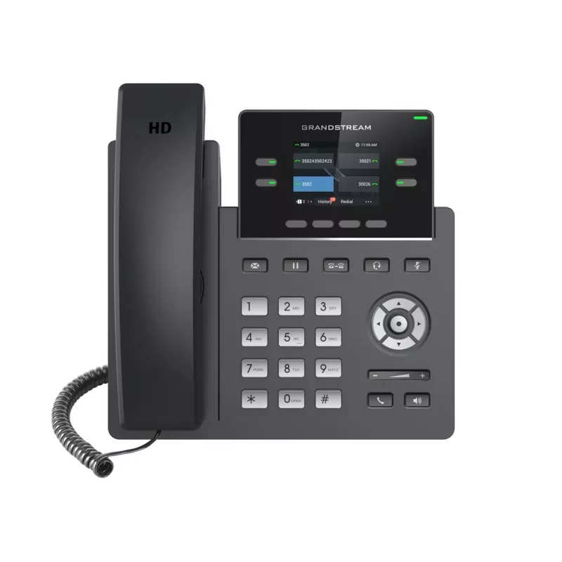 Grandstream Networks GRP2612 Telefon IP Czarny 2 linie