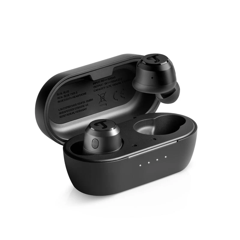 Teufel REAL Niebieski TWS 3 Zestaw słuchawkowy Bezprzewodowy Douszny Połączenia/Muzyka Bluetooth Czarny