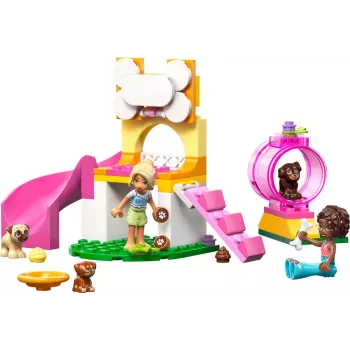 Zestaw konstrukcyjny LEGO Friends Plac zabaw dla szczeniąt 42665, 66 elementów, 2 minifigurki, wiek 4+