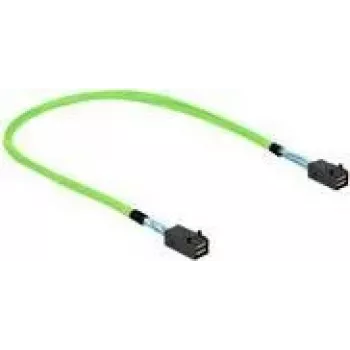 Kabel SAS DeLOCK 86624 0,5 m 64 Gbit/s zielony