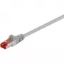 Kabel krosowy Wentronic Goobay CAT 6, S/FTP (PiMF), szary, 10 m - LSZH bezhalogenowy, miedź (50891)