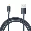 Kabel Baseus Crystal Shine USB do Lightning, 2,4A, 2m (czarny)