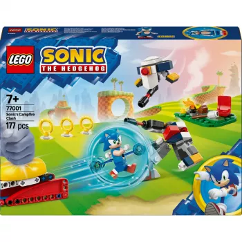 Klocki konstrukcyjne LEGO Sonic the Hedgehog 77001 Campfire Showdown, 177 elementów, 1 minifigurka, wiek 7+