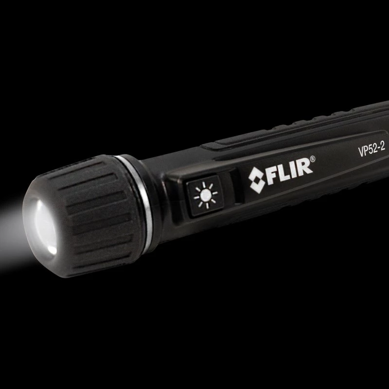 FLIR VP52-2 bezkontaktowy tester napięcia CAT IV 1000 V LED, wibracje, akustyczny Kieszonkowy Czarny