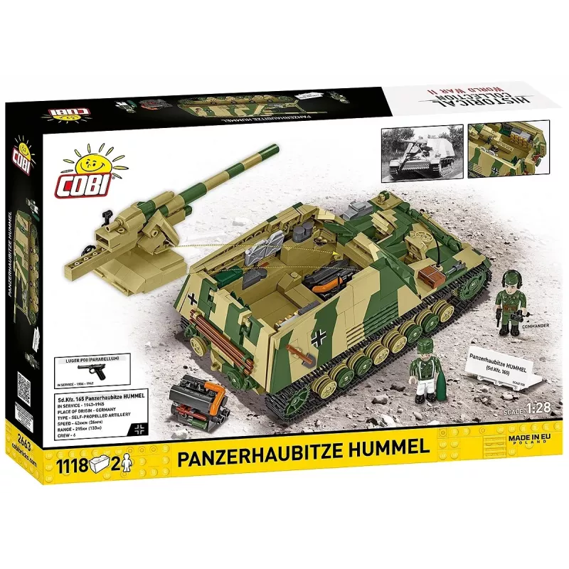 Zestaw konstrukcyjny Cobi Panzehaubitze Hummel 1118 elementów model do składania