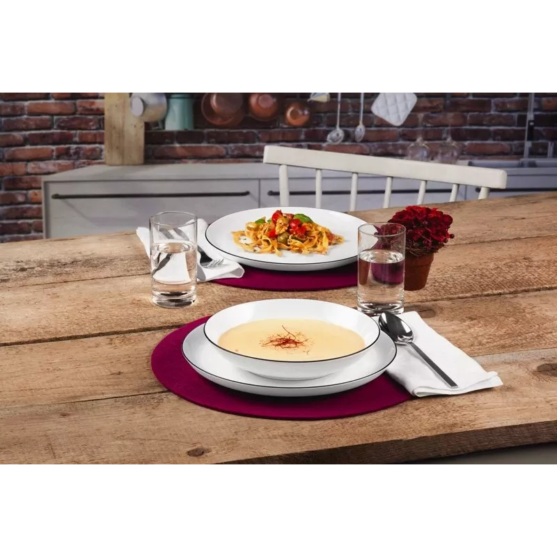 Seltmann Weiden Lido Okrągła porcelana biała 12 szt.