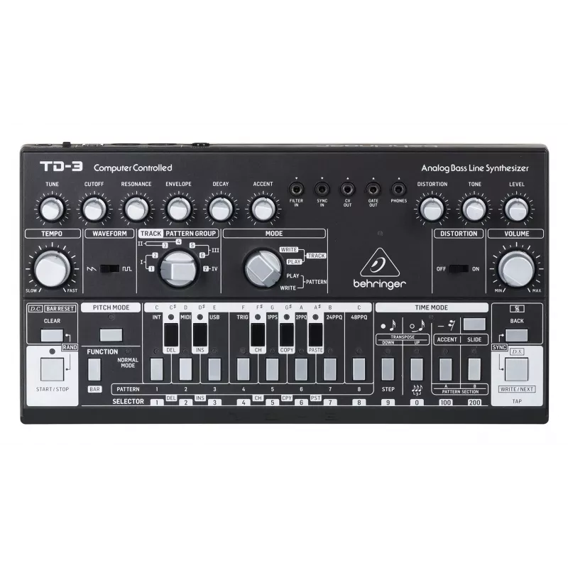 Analogowy syntezator Behringer TD-3-SB Czarny 9V DC