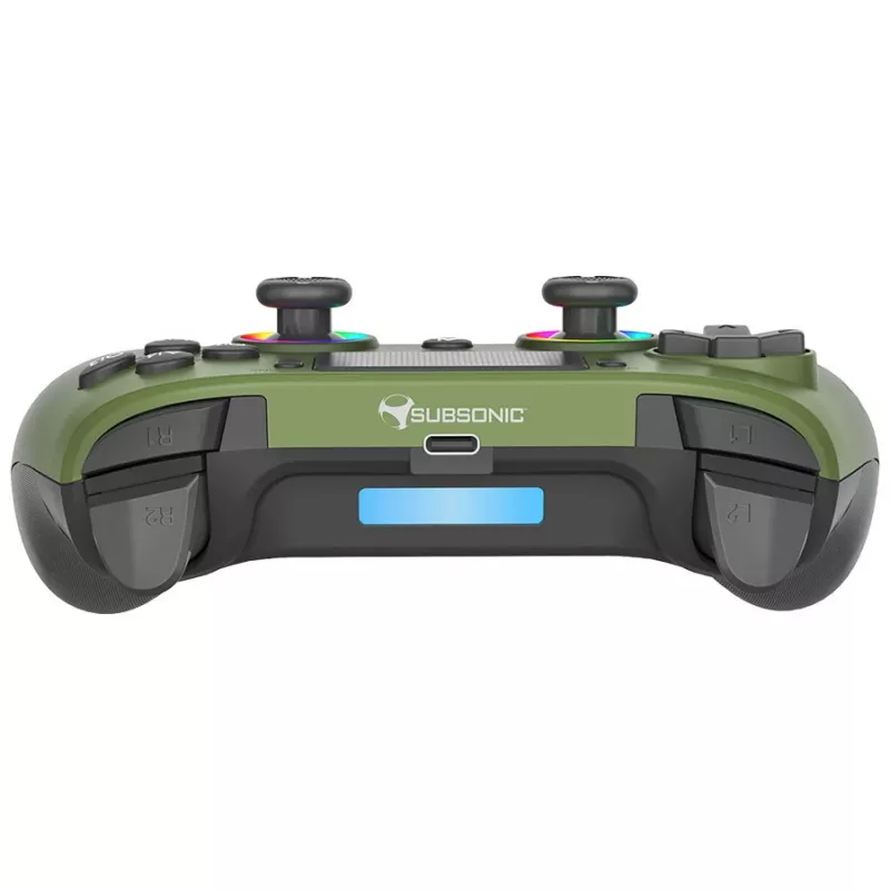 Bezprzewodowy kontroler LED Subsonic zielony do PS5
