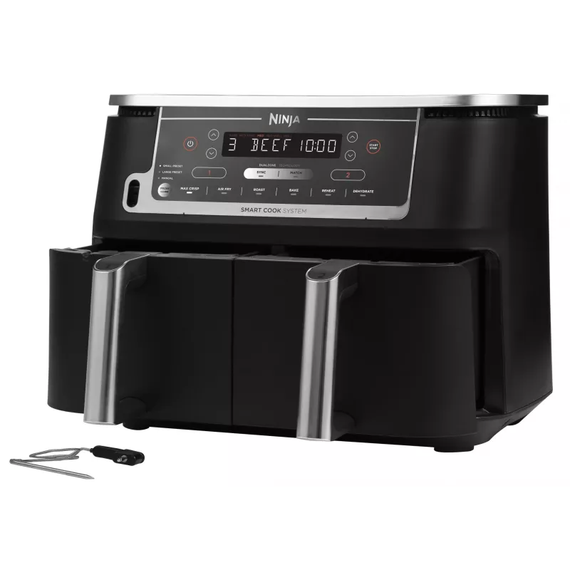 Frytownica Ninja AF451EU Single 9,5 L 2470 W Gorące powietrze Czarny