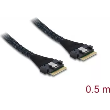 Kabel DELOCK PCIe 4.0 cienki SAS SFF-8654 8i (0,5 m) model 82303