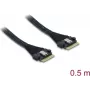Kabel DELOCK PCIe 4.0 cienki SAS SFF-8654 8i (0,5 m) model 82303
