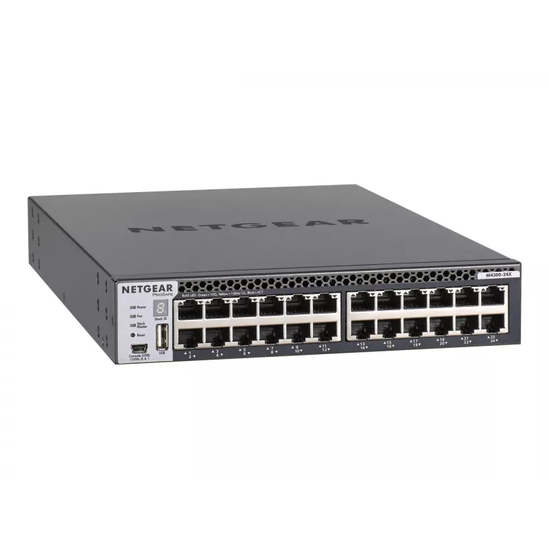 NETGEAR M4300-24X Zarządzalny L3 10G Ethernet (100/1000/10000) 1U Czarny