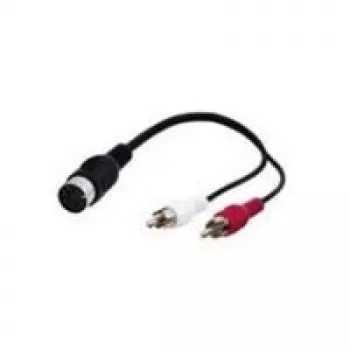 Wentronic Goobay kabel adapter DIN/RCA, 0,2 m - gniazdo DIN 180° (5-pin) > 2x wtyk RCA (audio lewy/prawy) (50004)