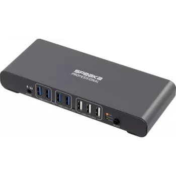 SpeaKa Professional SP-KVM-2P4K przełącznik KVM szary (matowy) (SP-13773904)