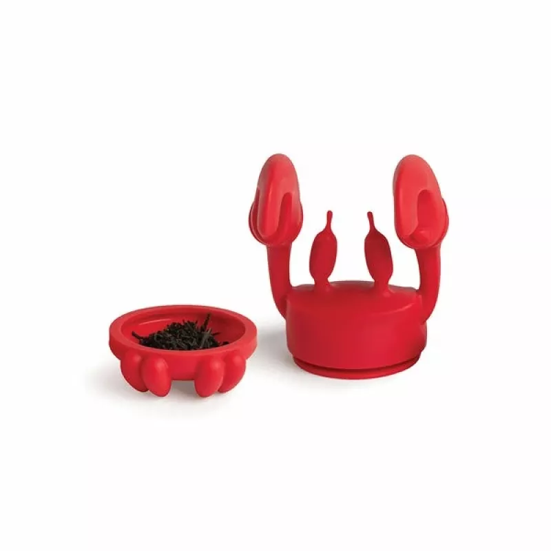 Silicone Tea Infuser Ototo Design OT973 czerwony 66mm 81mm
