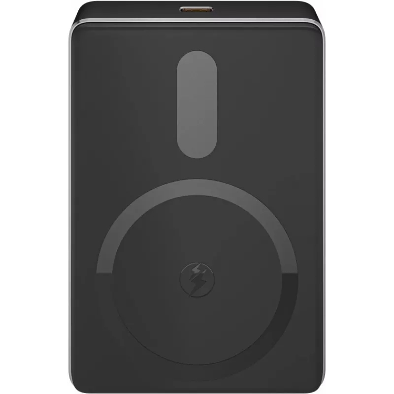 Goobay Magnetyczny Bezprzewodowy Power Bank | 70183 | 10000 mAh | USB-C | Czarny