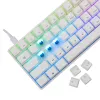 Przewodowa klawiatura mechaniczna White Shark Shinobi-2 (GK-004221) — niebieskie przełączniki, biała, układ US