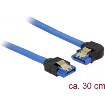 Kabel SATA DeLOCK 84984 0,3 m SATA 7-pin czarny niebieski