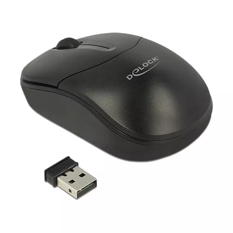 Mysz DeLOCK 12494 RF bezprzewodowa optyczna 1000 DPI
