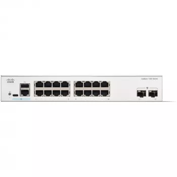 Przełącznik zarządzalny Cisco Catalyst 1300-16T-2G — 16x Gigabit RJ-45, 2x 1GE SFP, L2/L3