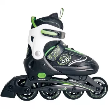 Verstellbare Kinderinliner Gr. 37-40, Inline-Skates grün/schwarz