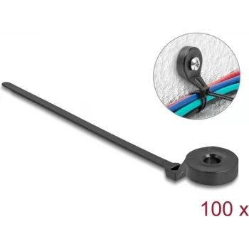 Opaski kablowe DELOCK 18915 180×6 mm czarne, nylon, długość 180 mm, szerokość 6 mm