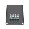 Panel maskujący do szafy rack Extralink Front Blank Panel 2U 19 cali Czarny, obudowa stalowa