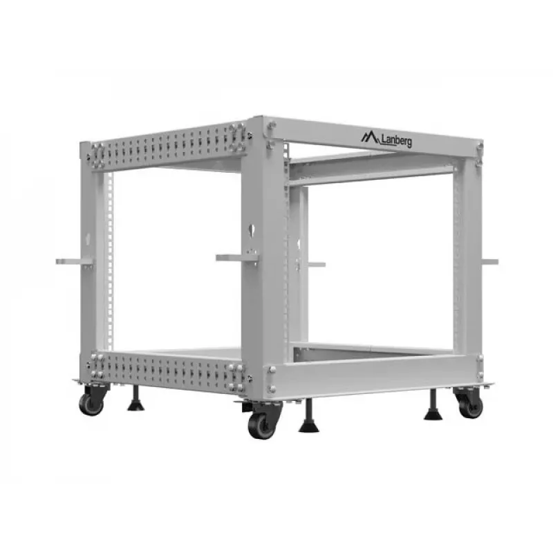 Szafa rack 19 9U 600x600-1100 regul. szara