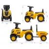 Pojazd CAT Traktor z przyczepą żółty jeździk