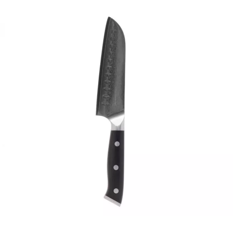 Nóż Santoku Kohersen Elegance Ebony Wood stal damasceńska 12,7 cm