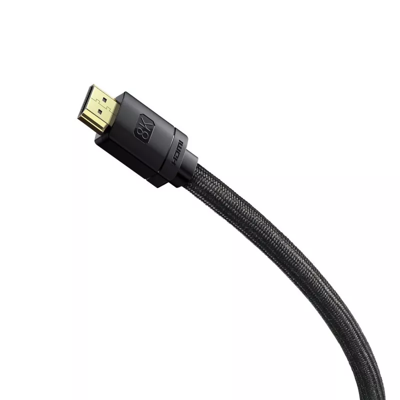 Kabel Baseus High Definition Series HDMI 2.1, 8K 60 Hz, 3D, HDR, 48 Gb/s, 2 m (czarny)