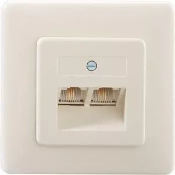 Gniazdo RJ-45 Rutenbeck 13011240 Białe