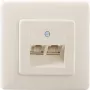 Gniazdo RJ-45 Rutenbeck 13011240 Białe