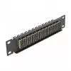 Patch panel światłowodowy DeLOCK 10 cali 12 portów SC Duplex Beżowy 1U Czarny