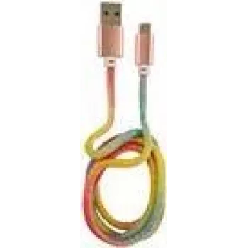 Kabel LC-POWER USB-Micro-1M-3 1m Rainbow Glitter, USB A na Micro-USB (LC-C-USB-MICRO-1M-3)