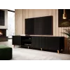 Cama szafka RTV PAFOS 200x42x52 czarny matowy