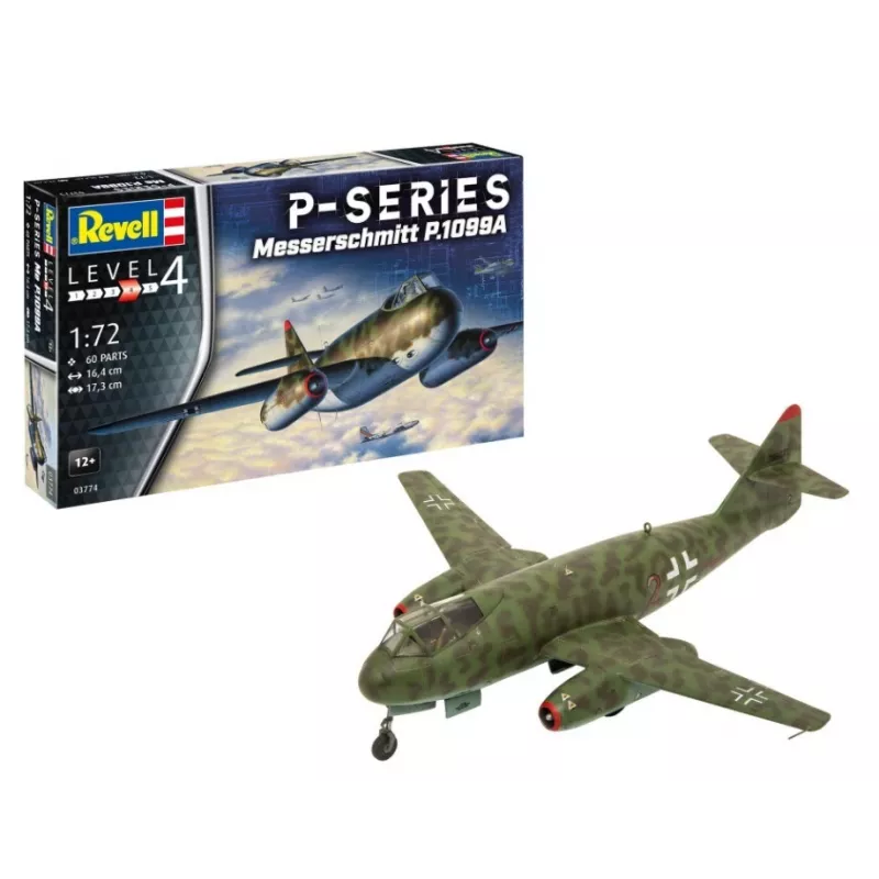 Model plastikowy samolotu REVELL Messerschmitt P.1099A-P-SER skala 1/72