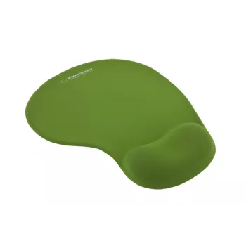 Podkładka pod mysz ESPERANZA EA137G żelowa z podpórką pod nadgarstek, monochromatyczna zielona, antypoślizgowa podstawa