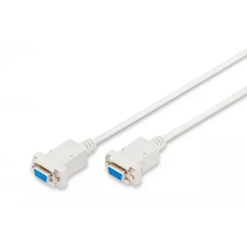 Kabel połączeniowy Assmann Zero-Modem. D-Sub9 F/F. 3,0 m. wtyki zatrzaskowe. be (AK-610100-030-E)