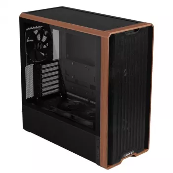 Obudowa PC Lian Li Lancool LAN217X Midi Tower Czarna, Drewno