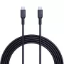 AUKEY CB-SCC241 USB-C Power Delivery PD 240W 5A 20V 1m Nylon Czarny - D