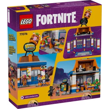 Klocki LEGO LEGO FORTNITE 77076 Durrr Burger Restaurant — zestaw 546 elementów, 4 minifigurki, 270×180×90 mm