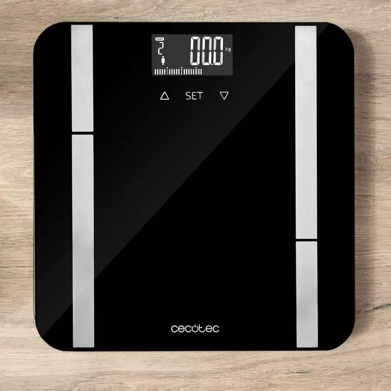 Cecotec | Waga łazienkowa Smart | Surface Precision 9450 Full Healthy | Maksymalne obciążenie 180 kg | Dokładność 100 g | Czarny