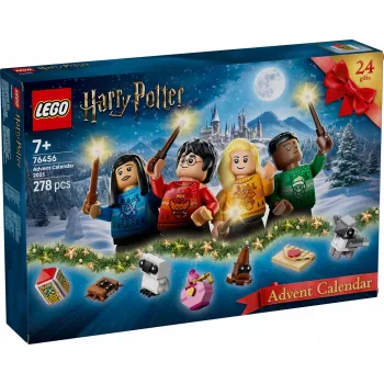 Zabawka konstrukcyjna LEGO Harry Potter Kalendarz adwentowy 2025 zestaw 76456 — 278 elementów, 8 minifigurek, wiek 7+